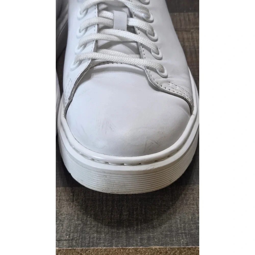 Dr Martens Dante Shoes M10/W11 White Leather Comfort Derby Low Chunky Sneaker